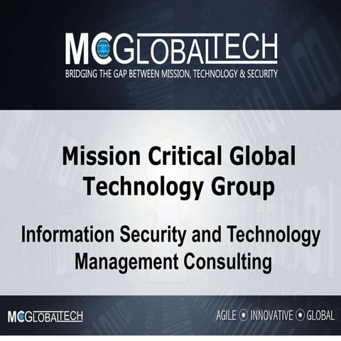 MCGlobalTech Consulting Service Presentation