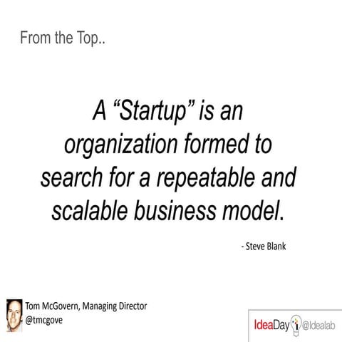 Mc govern on startup hypotheses and testing