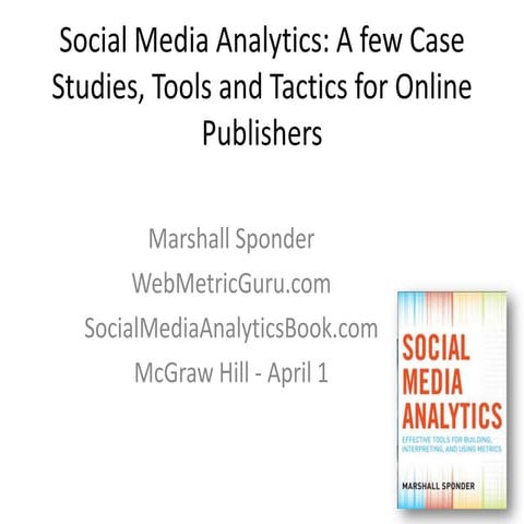 Mc graw hill   social media analytics - case studies - tools - tactics - mars...