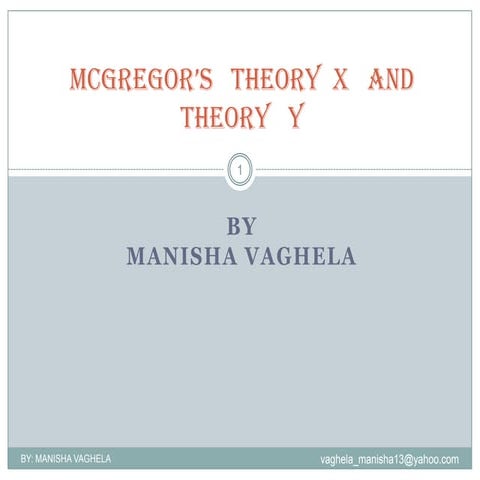 Mcgregor’stheoryxandtheoryy