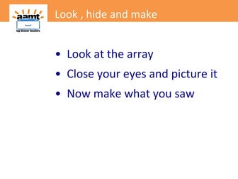 Top Drawer Teachers: Visualising an array | PPT