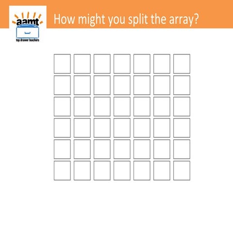 Top Drawer Teachers: Splitting arrays into known parts | PPT