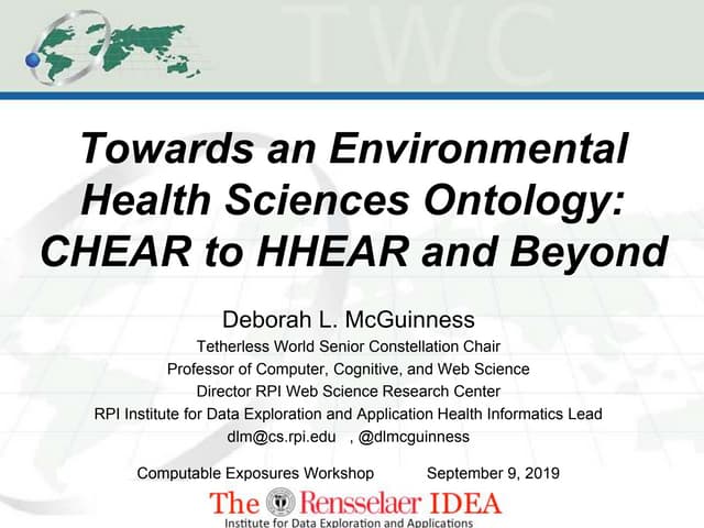 Towards an Environmental Health Sciences Ontology:CHEAR to HHEAR and Beyond