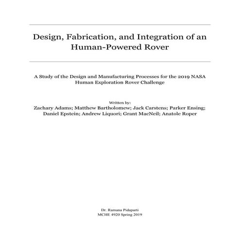 Capstone Design Final Report | PDF