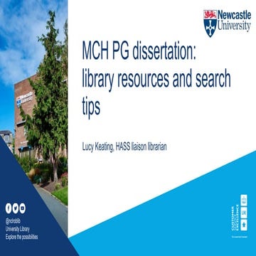 Media, Culture and Heritage MA: library resources and tips