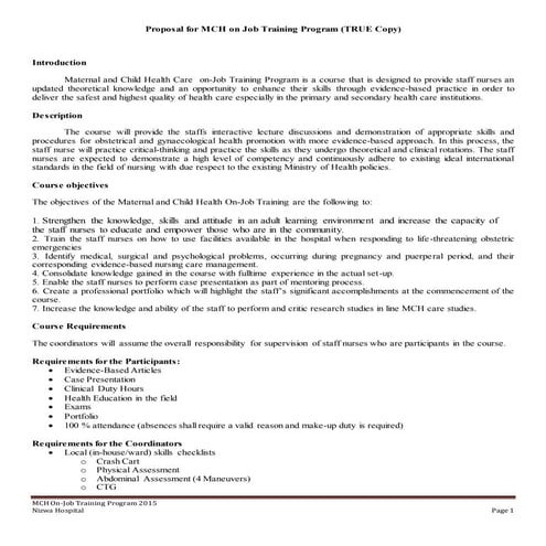 Maternal and Child Health Care Nursing