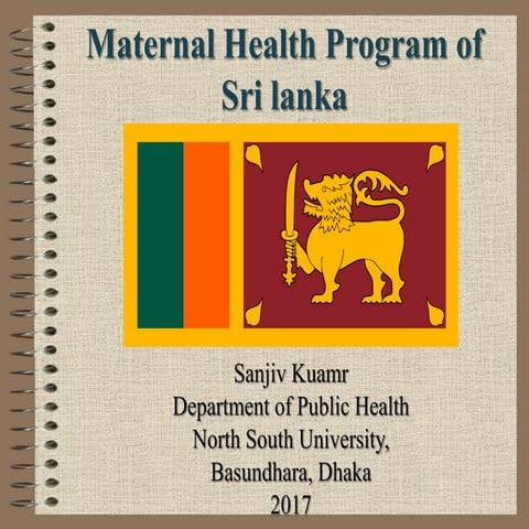 Maternal Health program of Srilanka 