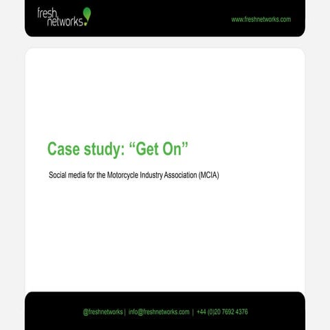 Social media case study: MCIA