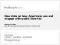 New data on how Americans use and engage with public libraries