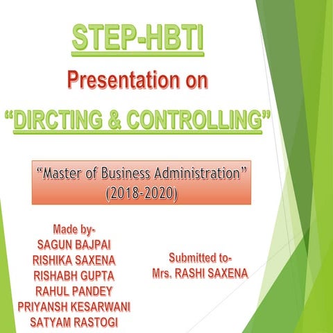 Mcie (directing and controlling ppt)