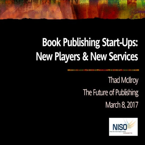 McIlroy - Book Publishing Start-Ups