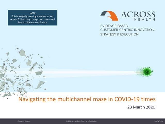 Navigating the multichannel maze in COVID-19 times – key tactics: pitfalls and opportunities