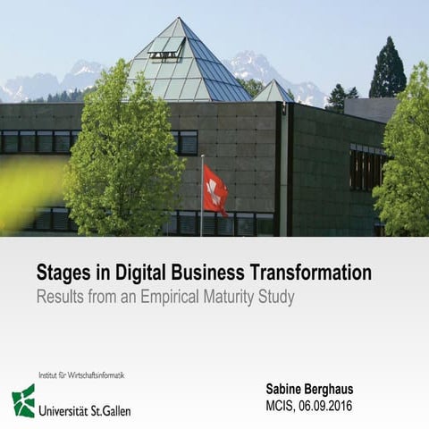 Stages in Digital Business Transformation