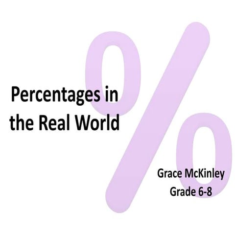 McKinley, Grace Percentages