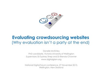 McKinley NDF2013 crowdsourcing