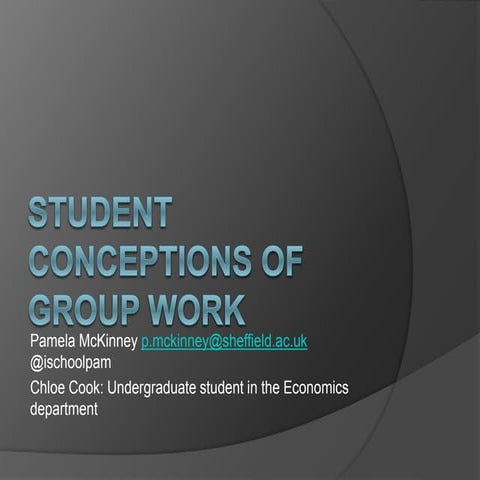 Student Conceptions of group work: Drawing the group