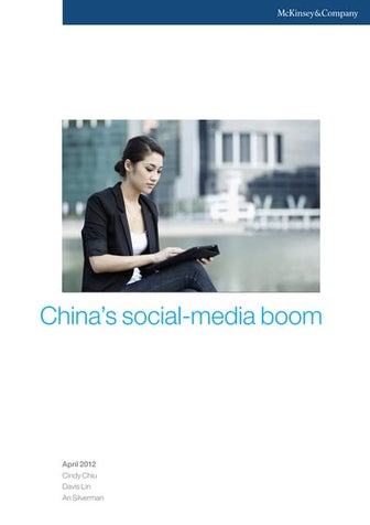 Mc Kinsey: China Social Media Boom