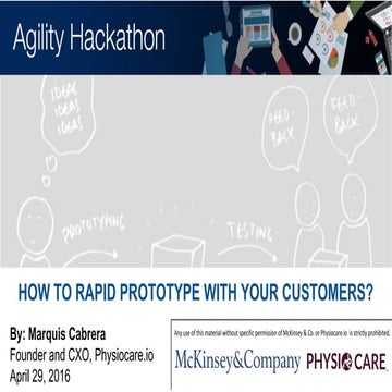 McKinsey Agility Hackathon: How to rapid prototype with your customers? 