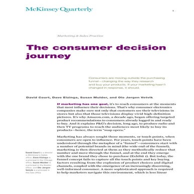 Mckinsey consumer decision journey | PDF