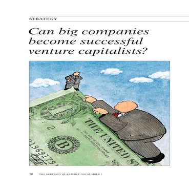 Can Big Companies Become Successful Venture Capitalists