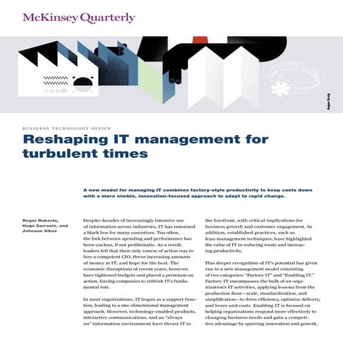 Mckinsey Redesenhando TI