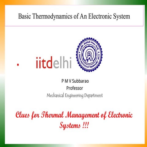 Thermal Management of electronics hmt fluid thermo-2
