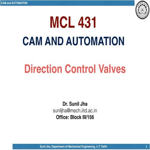 MCL431_L3_ControlValves Cam and Automation | PDF