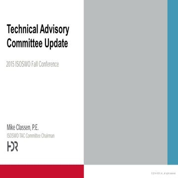 2015 Fall Conference: ISOSWO Lightning Round-TAC Update