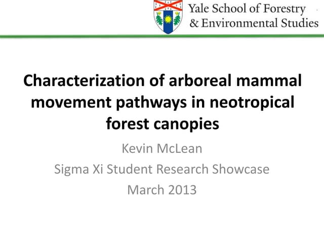 Canopy Highways (Sigma Xi Student Showcase)