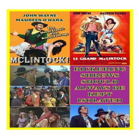 BICKERING SHREWS SHOULD ALWAYS BE KEPT ISOLATED