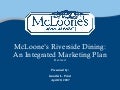 Mc loonesintegratedmarketingloyaltyproposal