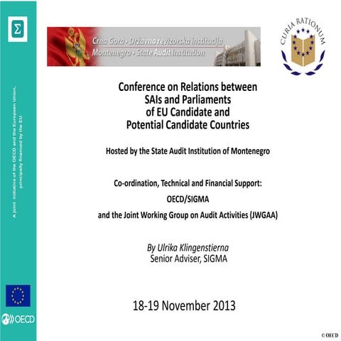 Co-operation between Parliaments and Supreme Audit Institutions in Network co...