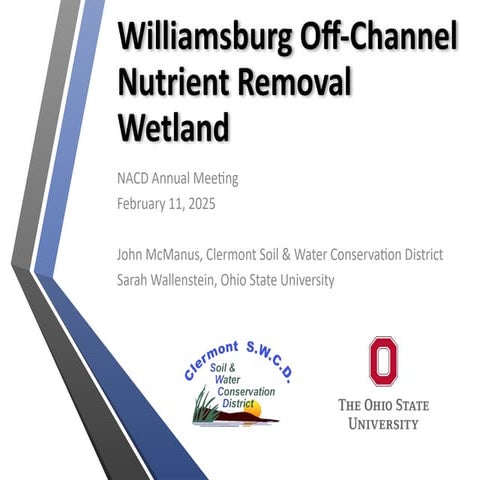 Construction of an Off-Channel Wetland Treatment System Optimized for Nutrient Removal