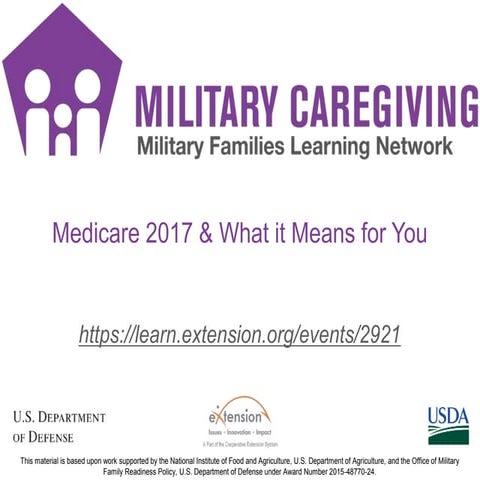 Medicare 2017 & What it Means for You