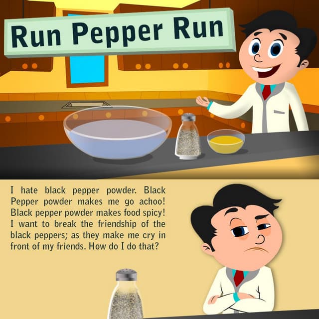 Black Pepper and Dish Soap Science Experiment for Kids PDF
