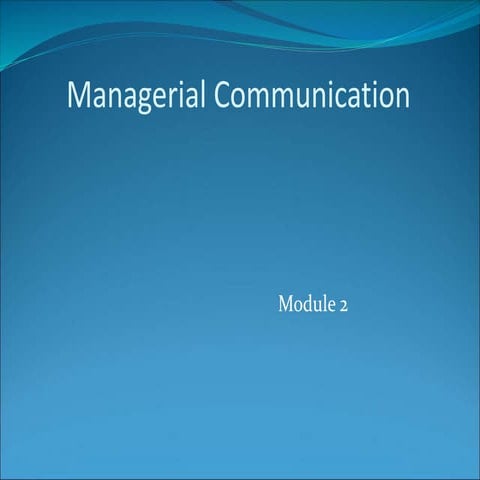 Managerial Communication