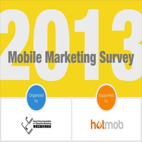 Mobile Marketing Survey 2013