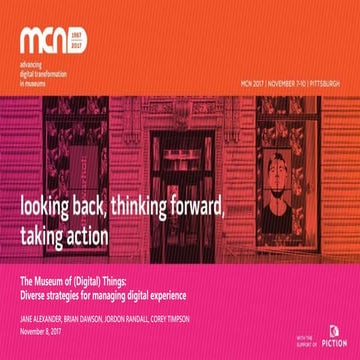 MCN 2017   Diverse Strategies for Managing Digital Experience