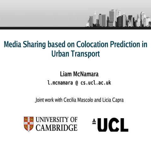 Media Sharing on Urban Transport