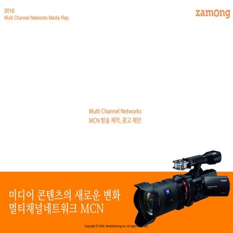 미디어자몽 MCN 광고/제휴/제작 제안서 