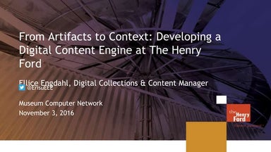 Collections Digitization at The Henry Ford: Network Detroit, 9/26 ...