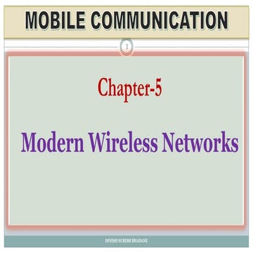 Modern Wireless Networks