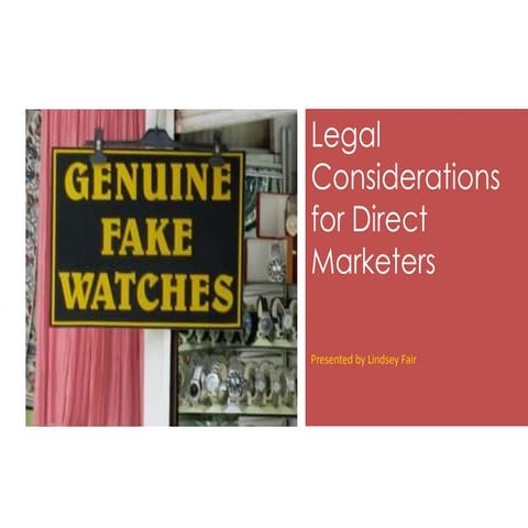 Direct Marketing Legal Considerations