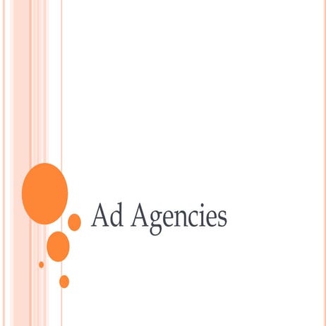 Mcom 341-6 Ad Agencies