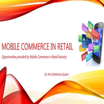 M commerce in retail