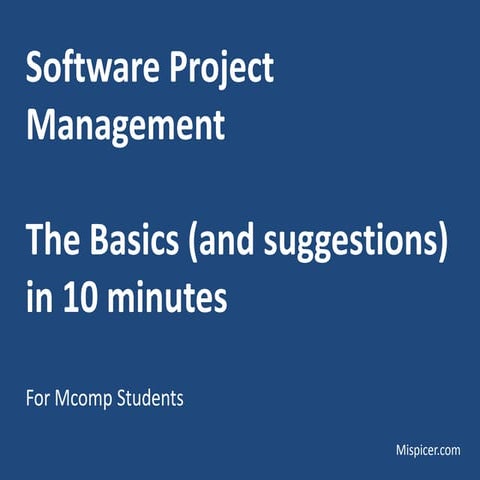 Mcomp presentation - mispicer | PPTX