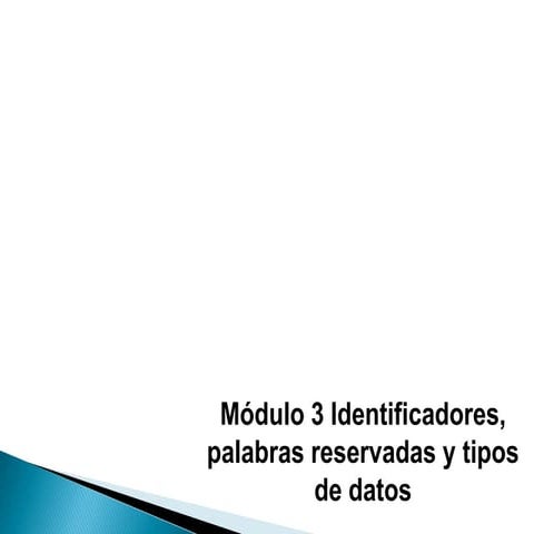 Identificadores, palabras reservadas y tipos de datos [JAVA]