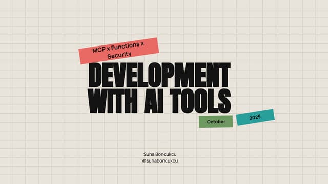 MCP, Functions and Security | Development with AI Tools