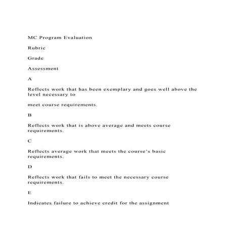 MC Program EvaluationRubricGradeAssessmentAR.docx