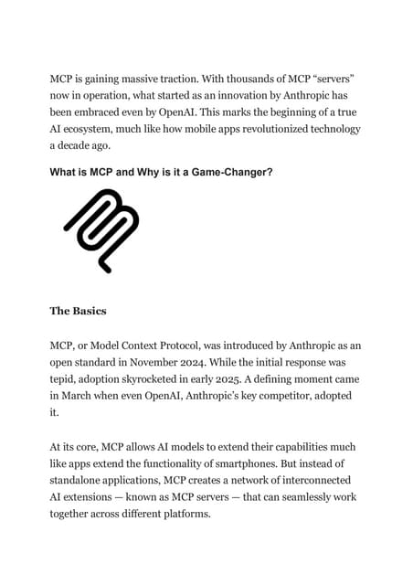 MCP The Birth of an Open AI Ecosystem.pdf